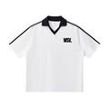 Contrast Collar Striped Soccer Jersey