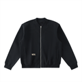 Essential Zip-Up Fleeced Varsity Jacket